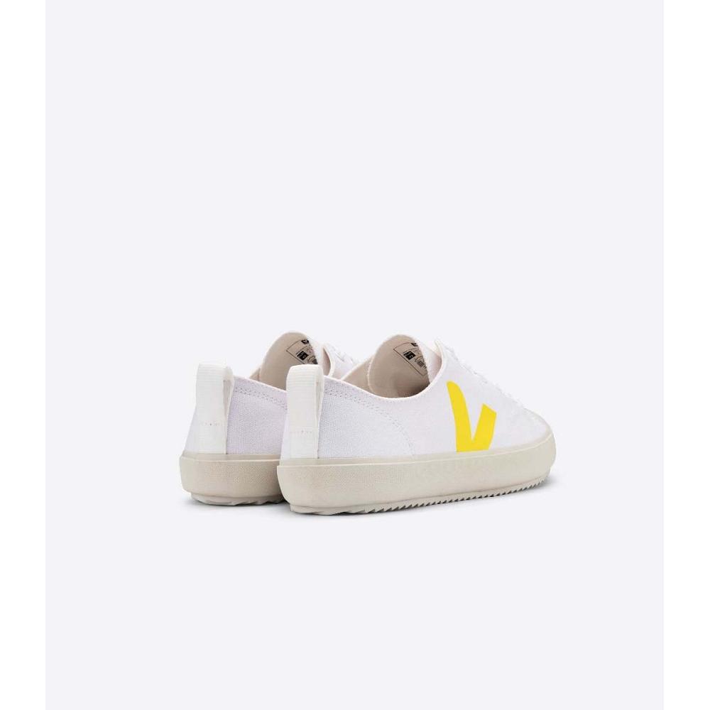 Veja NOVA CANVAS Schoenen Dames White/Yellow | BE 477RVD